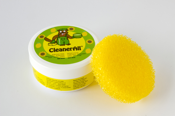 CleanerAll jar and sponge
